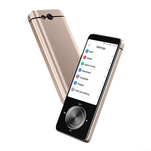 Language Translator Device, M9 for INSTANT Voice Translator, Supports 16 Offline Languages, Touchscreen for INSTANT Two Way Translation for Business, Learning & Travel(Gold)