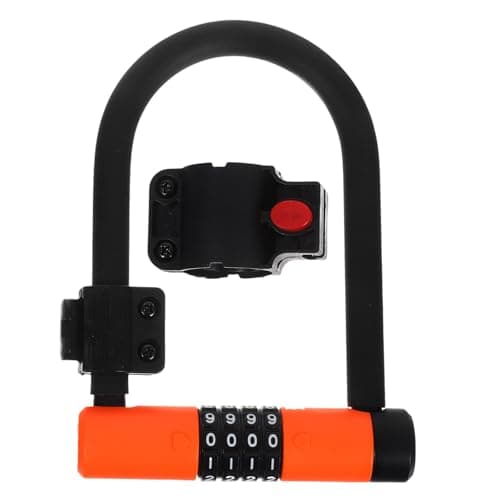 U-Shaped Bike Security Code Lock with 4 Digit Resettable Combination