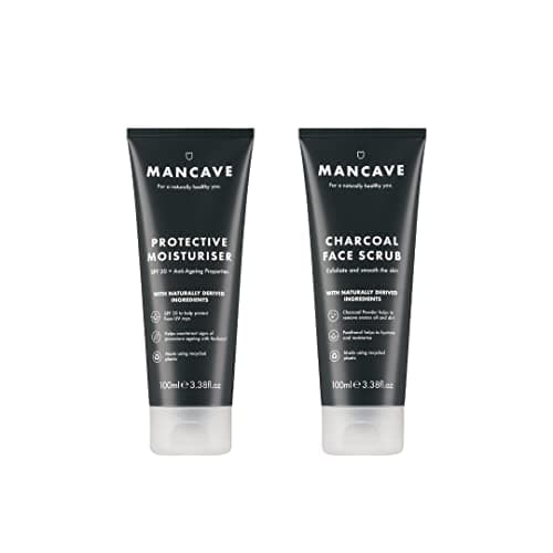 ManCave Premium Skincare Duo for Men, SPF Moisturiser Set