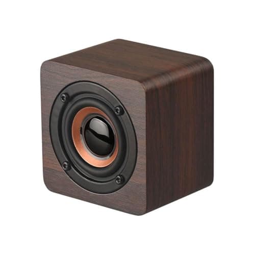 Wooden Retro Bluetooth Speaker, Wood Grain Portable Speaker Loud Treble ＆ Deep USB, Support Speaker Wireless Bluetooth Bass