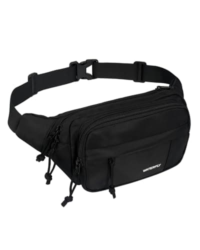 Waterfly Bumbag Large Fanny Pack: Multi-Pockets Bum Bags for Men Women