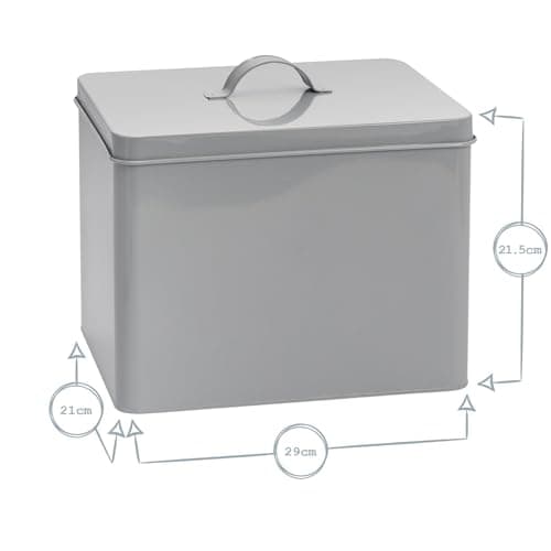 Harbour Housewares Vintage Metal First Aid Box - 29cm - Grey - Medical Storage Tin with Airtight Lid, Handle & 2-Tier Removable Organiser Tray - Steel Medicine Storage Plasters, Pills & Essentials — view 3