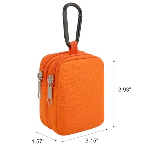 JINSI Mini Pouch Coin Purse Small Organizer Bag (Orange) — view 5
