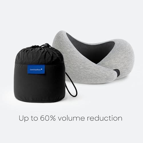 Ostrichpillow GO Travel Pillow, 360° Memory Foam support, Soft & Washable — view 5