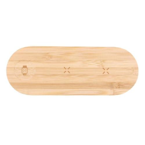 Sawfish Personalised Charger Tigris 3 in 1 Bamboo Wireless Charging Station, Charger for Smartphone, Smartwatch & Earbuds with LED Charging Indicator — view 2
