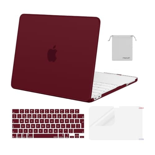 MOSISO Compatible with MacBook Neo Case 13 inch 2026, Burgundy