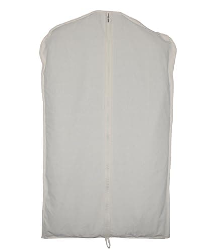 Langjitianya 100% cotton canvas garment bags for closet storage and travel suit bags for clothes, coats, jackets, shirts, dresses suit garment cover for hanging clothes storage (24''x40'')