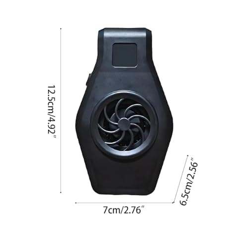 DONGKER Mini Aquarium Chiller Fan,USB Wall Mounted Fish Tank Cooling Fan with 2 Speed Modes Low Noise for Shrimp, Coral, Tropical & Saltwater Freshwater (Up to 10mm Thickness,within 60 * 60cm Tank) — view 4