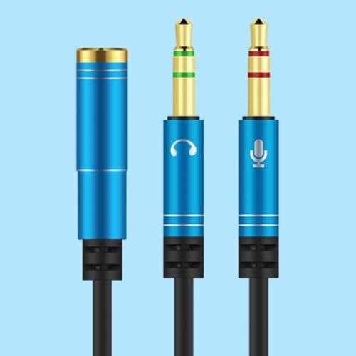 Connector Professional Adapter Dual Hole Aluminum Alloy Earphone Splitter — view 6
