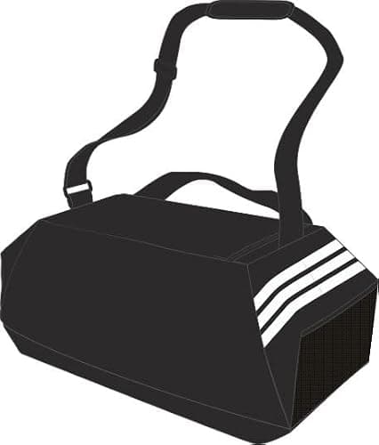 adidas Unisex Tiro Duffle Bag Small Duffel Bag, Black/White, One Size — view 4