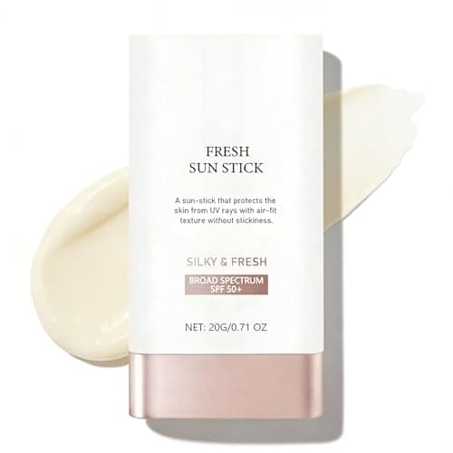 SPF 50 Sunscreen Stick For Face & Body, Invisible No White Cast Korean Sunscreen SPF 50+, Lightweight Water Resistant Mineral Sunscreen SPF 50, Travel Sunscreen SPF Stick, UVA/UVB Protection