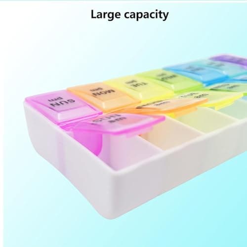 ChioSun 7 Day 2 Times a Day Pill Organiser, AM/PM Dosette Box — view 5