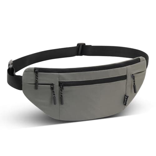 Money Belts for Travel Hidden RFID Blocking Passport Bag, Grey