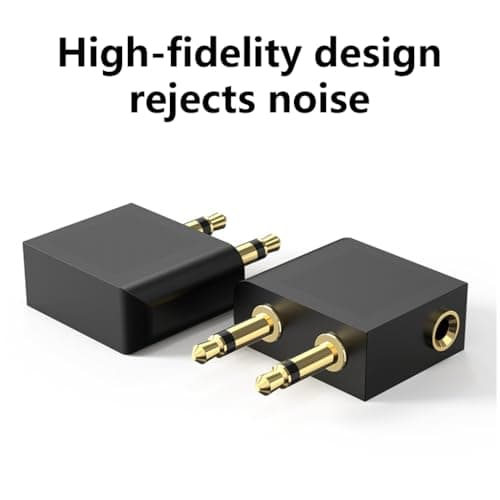 3.5mm Plug Adapter Airline Headphone Converter Adapter Professional Earphone Connector for Travel Aviation Earpieces — view 6