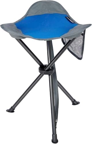Portal Folding Stool Camping Stool Collapsible Tripod Portable Lightweight Fold away Small Chair Pop up Travel Seat for Hiking Backpacking Fishing Walking Events Festival Load 102KG
