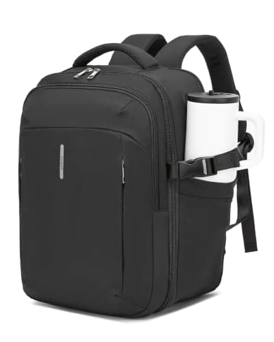 Kono Ryanair Cabin Bag 40x30x20, Underseat Travel Backpack, Black