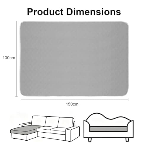 Waterproof Dog Blanket, 100x150cm Protector Pet Furniture Cover, Non Slip — view 3