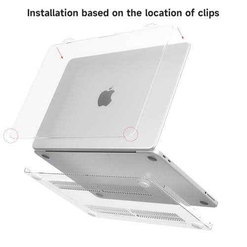 eleger Case Compatible with MacBook Neo 13 inch A3404 A18 Pro Chip, Released in 2026, Hard Plastic Shell Cover for Mac Book Neo 13", Crystal Clear — view 5