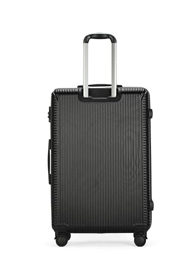 Larkbury Hard Shell Expandable Suitcase, Lightweight PC+ABS Travel Luggage with TSA Lock, Double Spinner Wheels & High Capacity Storage (Black, 28" in) — view 6