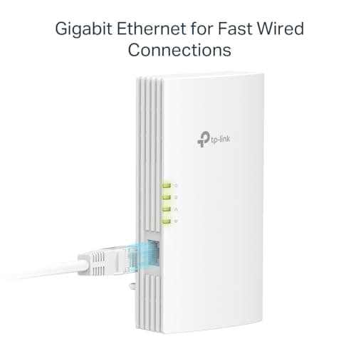 TP-Link TL-WPA7817 KIT AV1000 Powerline Adapter, AX1500Mbps WiFi 6 Internet Booster, 300 Meters Range, EasyMesh, Gigabit Ethernet Port, Flexibly Create Whole Home Mesh WiFi Extender, Plug & Play — view 5