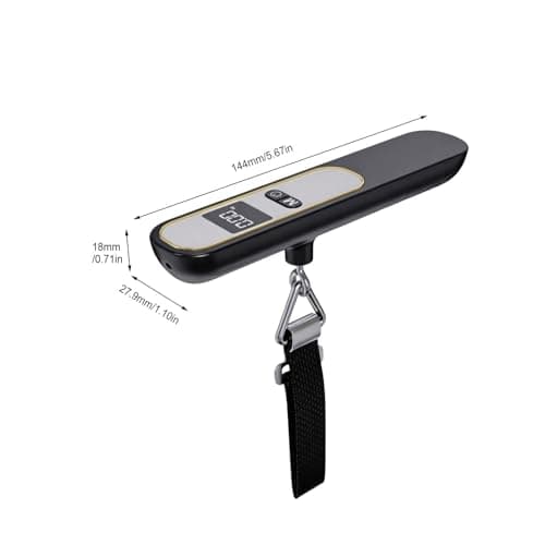 Travel Luggage Scale - 110lb Baggage Measuring Equipment with Hook & LCD Display - Suitcase Weight Scale,for Outdoor Road Trip Camping Hiking Backpacking Fishing Home Airplane — view 5