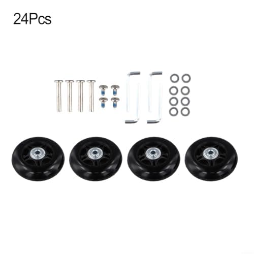 Luggage Wheel Repair Kit 4 Pack with Tools Screws(75x24mm) — view 4