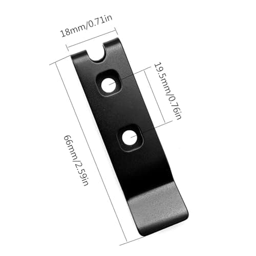 NYCEMAKEUP 2 Sets Sheath Waist Clip Scabbard Back Clip Sheath Back Waist Clip Stainless Steel Outdoor Knife Clip Waist Clip Back Clip — view 3