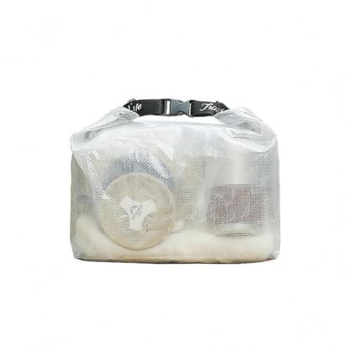 Colcolo Outdoor Waterproof Storage Bag Roll Camping Organizer Gear Storage Holder Quick Access Zipper Oxford Cloth for hiking travel home organization car trunk, Transparent, L