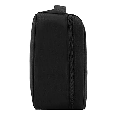 Aramox Travel Storage Bag Polyester Nylon Clothes Organizer 24.5x18x10cm Multiple Grid Portable Storage Box for Travel Dorm Underbed Winter Clothes Accessories (Black) — view 5