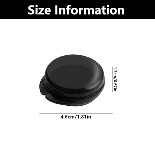 3 PCS Small Mini Pill Organizer, Portable Mini Pill Case, Single Pill Box, Small Tablet Box, for Vitamins, Fish Oil & Supplements(Black) — view 2