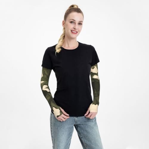 GDSHJKLW Army Camouflage Arm Sleeves Cooling Compression Sleeves Uv Blocking Arm Covers — view 5