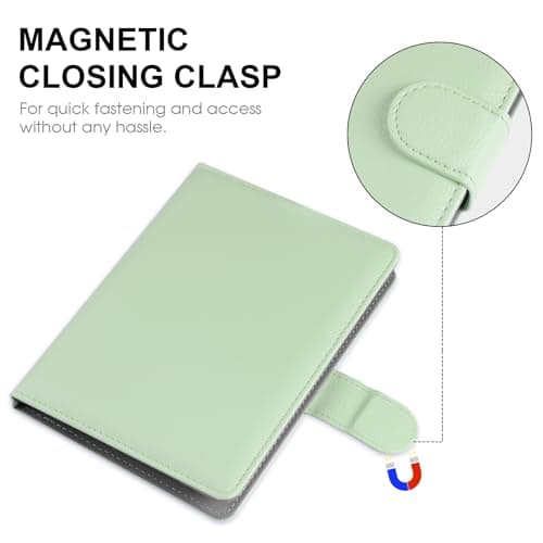 HoYiXi Universal Case for 6-6.8 inch E-Book Reader Compatible with 6.8" Kindle Paperwhite/6" All-new Kindle 2022&2019/Kobo Clara HD/Kobo Clara 2E,6" EReader Protective cover Built-in pocket,green — view 3
