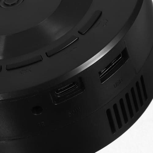 jojofuny Portable Mini Projector for Home Theater Supported Built Speaker Wireless Screen Mirroring Compact Design for Boys and Girls and Travel — view 3