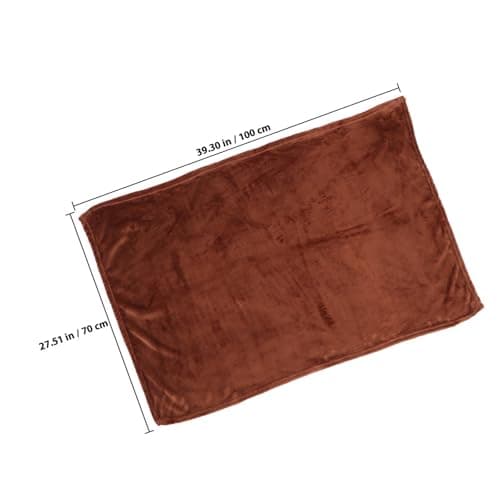 GATHINESS Warm Coral Fleece Throw Blanket for Travel and Shawl Use Coffee — view 2