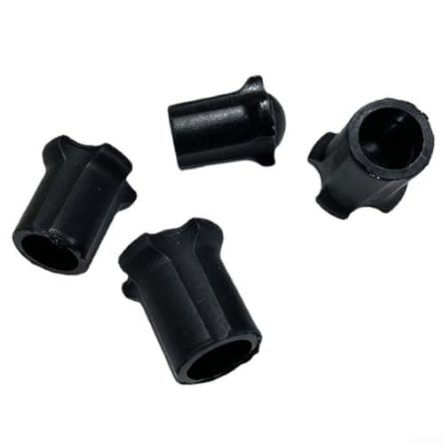 Black Rubber Foot for Folding for camp Chairs, 13mm Table Leg Protectors — view 3