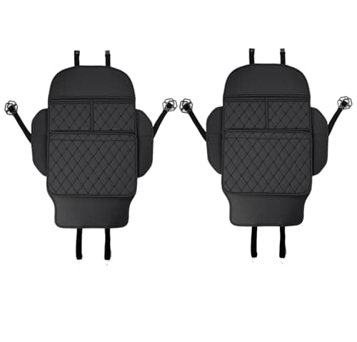 2 Pack Seat Back Protector for Kids, Car Kick Mats Back Seat with Organizer — view 4