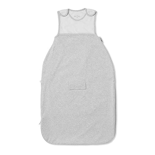 MORI Baby Cardigan Clever Sleeping Bag Organic Cotton & Bamboo, 0.5 Tog