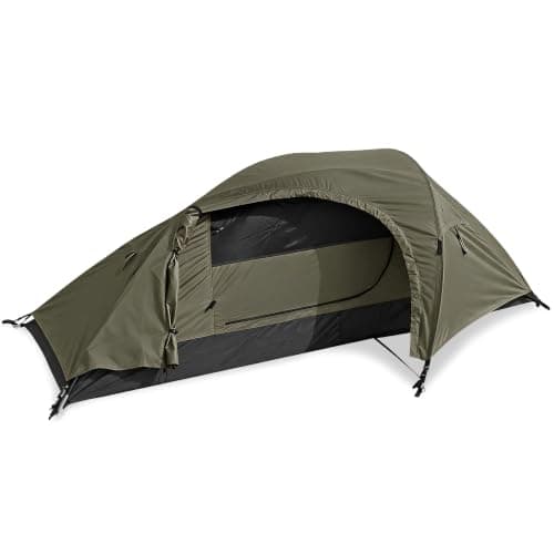 Mil-Tec Recom 1-Man Tent, Olive Green, 240 x 135 x 85 cm