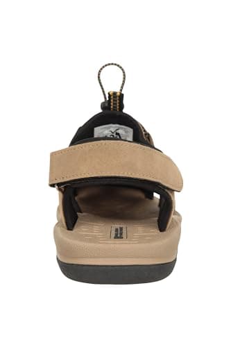 Mountain Warehouse Bay Reef Mens Shandals - Synthetic Upper Shoes, Neoprene Lining Sandals, Lightweight, Cushioned Foam Footwear - Spring Summer, Walking, Travel Brown 9 — view 3