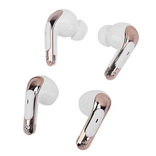 Yanmis Bluetooth 5.4 Earbuds, 4 Pack Dual HIFI Bass Stereo Noise Cancelling Headphones, LED Display in Ear Earphones with 120H Playtime for Laptop Phone, 2 Pair Wireless Earbuds (White) — view 3