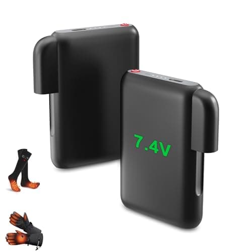 7.4V 3000mAh Heated Gloves Battery Pack, Replacement Batteries for Heated Socks,Hats, Heat Slippers Extended Batteries- Insulation shell
