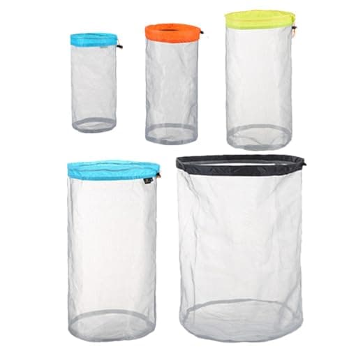 Packable Nylon Mesh Drawstring Storage Bag for Hiking Backpacking Travel — view 2