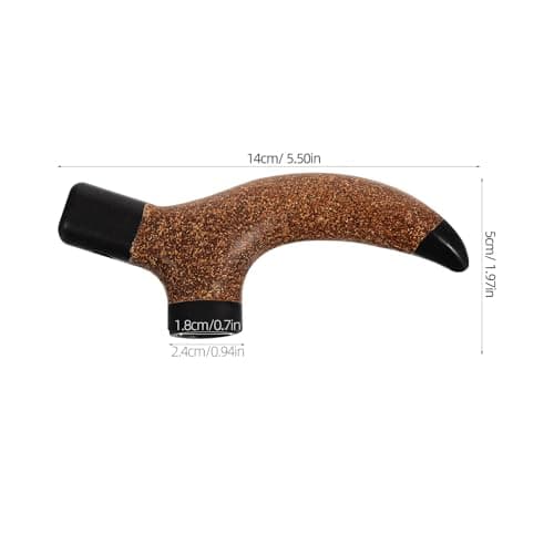 Wooden Hiking Stick Handle Replacement, Ergonomic Non-Slip Grip — view 2