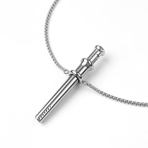 Scoop Necklace, Stainless Steel Mini Spoon Pendant (Silver) — view 6