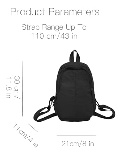 Small Rucksack Waterproof Mini Backpack Lightweight Nylon Sling Daypack — view 5