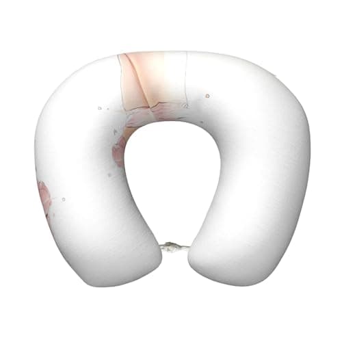 Ballet Shoes Print Memory Foam Travel Pillow - Comfortable U-Shape Neck Support for Sleep, Office, Flights & Road Trip