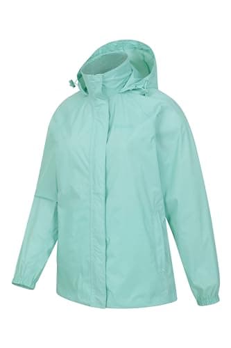 Mountain Warehouse Pakka Womens Waterproof Rain Jacket Mint - U 12 — view 5