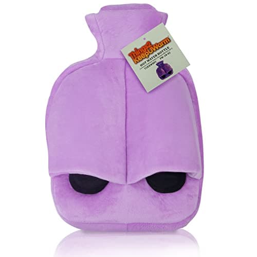 Things2KeepUWarm Purple Heated Foot Warmer Hot Water Bottle - Non Electric Soft and Cosy Fleece Feet Warmer for Women with 2L Hot Water Bottle — view 2