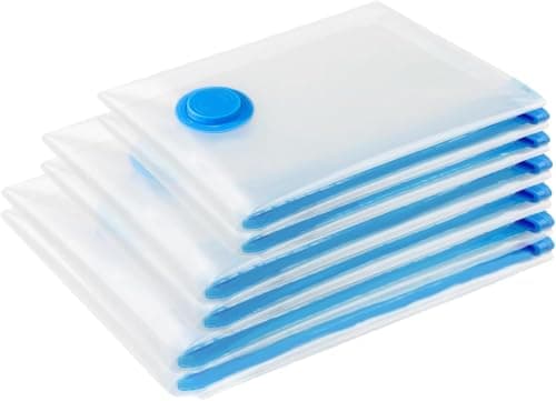 Vacuum Storage Bags - storage bag – Space Saver Bags for Clothes, Comforters, Blankets, Airtight, Reusable Compression Bags – Jumbo/Variety Sizes for Home & Suitcases (6, small (70x50cm))