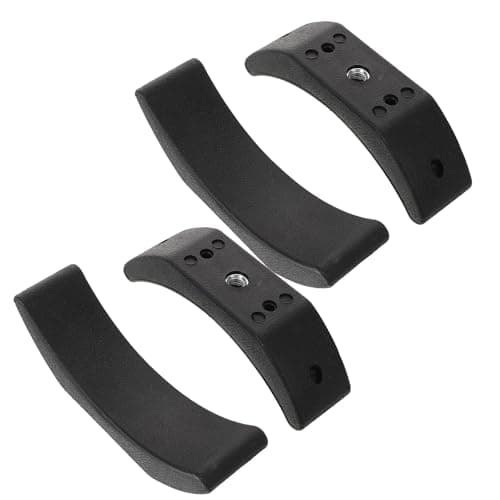 NIYANGLE 4pcs Rubber Dumbbell Rack Pads for Weight Storage Rack and Dumbbell Shelf, Lightweight and Sweat-resistant Shockproof Holder for Home Gym and Travel Fitness Setups, Black